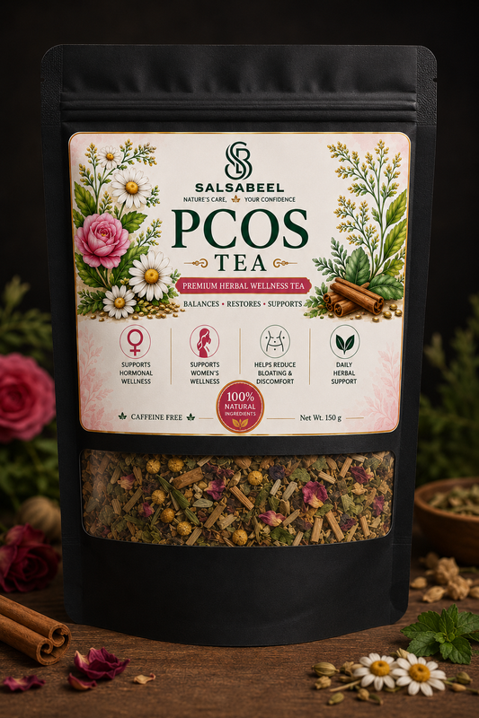 Organic PCOS Tea – 100% Pure Herbal Tea for PCOS, PCOD & Hormonal Balance